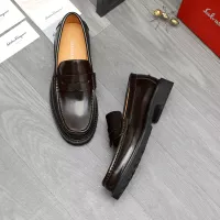 Cheap Salvatore Ferragamo Leather Shoes For Men #1380653 Replica Wholesale [$85.00 USD] [ITEM#1380653] on Replica Salvatore Ferragamo Leather Shoes