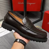 Cheap Salvatore Ferragamo Leather Shoes For Men #1380653 Replica Wholesale [$85.00 USD] [ITEM#1380653] on Replica Salvatore Ferragamo Leather Shoes