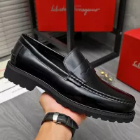 Cheap Salvatore Ferragamo Leather Shoes For Men #1380654 Replica Wholesale [$85.00 USD] [ITEM#1380654] on Replica Salvatore Ferragamo Leather Shoes