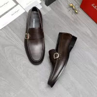 Cheap Salvatore Ferragamo Leather Shoes For Men #1380660 Replica Wholesale [$85.00 USD] [ITEM#1380660] on Replica Salvatore Ferragamo Leather Shoes