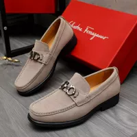 Cheap Salvatore Ferragamo Leather Shoes For Men #1380669 Replica Wholesale [$82.00 USD] [ITEM#1380669] on Replica Salvatore Ferragamo Leather Shoes