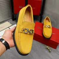 Cheap Salvatore Ferragamo Leather Shoes For Men #1380670 Replica Wholesale [$82.00 USD] [ITEM#1380670] on Replica Salvatore Ferragamo Leather Shoes