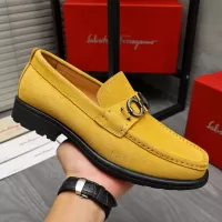 Cheap Salvatore Ferragamo Leather Shoes For Men #1380670 Replica Wholesale [$82.00 USD] [ITEM#1380670] on Replica Salvatore Ferragamo Leather Shoes