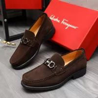 Cheap Salvatore Ferragamo Leather Shoes For Men #1380671 Replica Wholesale [$82.00 USD] [ITEM#1380671] on Replica Salvatore Ferragamo Leather Shoes
