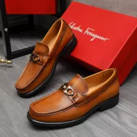 Cheap Salvatore Ferragamo Leather Shoes For Men #1380680 Replica Wholesale [$85.00 USD] [ITEM#1380680] on Replica Salvatore Ferragamo Leather Shoes