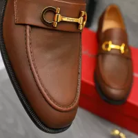 Cheap Salvatore Ferragamo Leather Shoes For Men #1380691 Replica Wholesale [$85.00 USD] [ITEM#1380691] on Replica Salvatore Ferragamo Leather Shoes