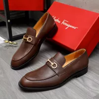 Cheap Salvatore Ferragamo Leather Shoes For Men #1380695 Replica Wholesale [$85.00 USD] [ITEM#1380695] on Replica Salvatore Ferragamo Leather Shoes