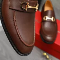 Cheap Salvatore Ferragamo Leather Shoes For Men #1380695 Replica Wholesale [$85.00 USD] [ITEM#1380695] on Replica Salvatore Ferragamo Leather Shoes