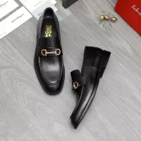 Cheap Salvatore Ferragamo Leather Shoes For Men #1380698 Replica Wholesale [$85.00 USD] [ITEM#1380698] on Replica Salvatore Ferragamo Leather Shoes