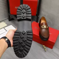 Cheap Salvatore Ferragamo Leather Shoes For Men #1380701 Replica Wholesale [$85.00 USD] [ITEM#1380701] on Replica Salvatore Ferragamo Leather Shoes