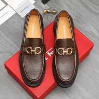 Cheap Salvatore Ferragamo Leather Shoes For Men #1380706 Replica Wholesale [$85.00 USD] [ITEM#1380706] on Replica Salvatore Ferragamo Leather Shoes