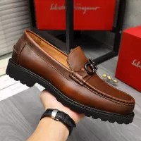 Cheap Salvatore Ferragamo Leather Shoes For Men #1380721 Replica Wholesale [$85.00 USD] [ITEM#1380721] on Replica Salvatore Ferragamo Leather Shoes