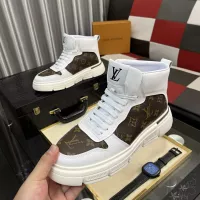 Cheap Louis Vuitton High Tops Shoes For Men #1380798 Replica Wholesale [$82.00 USD] [ITEM#1380798] on Replica Louis Vuitton High Tops Shoes