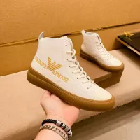 Cheap Armani High Tops Shoes For Men #1380895 Replica Wholesale [$85.00 USD] [ITEM#1380895] on Replica Armani High Tops Shoes