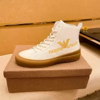 Cheap Armani High Tops Shoes For Men #1380895 Replica Wholesale [$85.00 USD] [ITEM#1380895] on Replica Armani High Tops Shoes