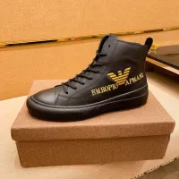 Cheap Armani High Tops Shoes For Men #1380896 Replica Wholesale [$85.00 USD] [ITEM#1380896] on Replica Armani High Tops Shoes