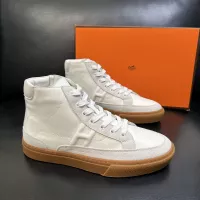 Cheap Hermes High Tops Shoes For Men #1380916 Replica Wholesale [$132.00 USD] [ITEM#1380916] on Replica Hermes High Tops Shoes
