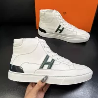 Cheap Hermes High Tops Shoes For Men #1380917 Replica Wholesale [$132.00 USD] [ITEM#1380917] on Replica Hermes High Tops Shoes