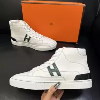 Cheap Hermes High Tops Shoes For Men #1380917 Replica Wholesale [$132.00 USD] [ITEM#1380917] on Replica Hermes High Tops Shoes