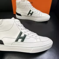Cheap Hermes High Tops Shoes For Men #1380917 Replica Wholesale [$132.00 USD] [ITEM#1380917] on Replica Hermes High Tops Shoes