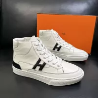 Cheap Hermes High Tops Shoes For Men #1380918 Replica Wholesale [$132.00 USD] [ITEM#1380918] on Replica Hermes High Tops Shoes