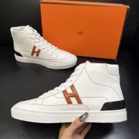 Cheap Hermes High Tops Shoes For Men #1380919 Replica Wholesale [$132.00 USD] [ITEM#1380919] on Replica Hermes High Tops Shoes