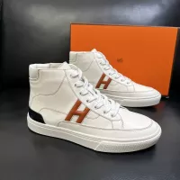Cheap Hermes High Tops Shoes For Men #1380919 Replica Wholesale [$132.00 USD] [ITEM#1380919] on Replica Hermes High Tops Shoes