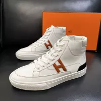 Cheap Hermes High Tops Shoes For Men #1380919 Replica Wholesale [$132.00 USD] [ITEM#1380919] on Replica Hermes High Tops Shoes