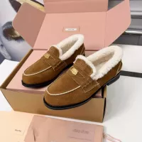 Cheap MIU MIU Leather Shoes For Women #1381070 Replica Wholesale [$105.00 USD] [ITEM#1381070] on Replica MIU MIU Leather Shoes