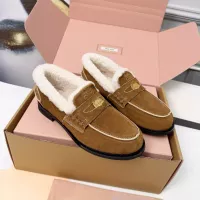 Cheap MIU MIU Leather Shoes For Women #1381070 Replica Wholesale [$105.00 USD] [ITEM#1381070] on Replica MIU MIU Leather Shoes