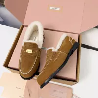 Cheap MIU MIU Leather Shoes For Women #1381070 Replica Wholesale [$105.00 USD] [ITEM#1381070] on Replica MIU MIU Leather Shoes