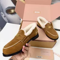Cheap MIU MIU Leather Shoes For Women #1381070 Replica Wholesale [$105.00 USD] [ITEM#1381070] on Replica MIU MIU Leather Shoes