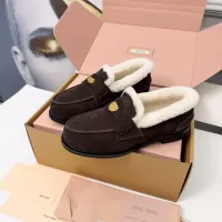 Cheap MIU MIU Leather Shoes For Women #1381071 Replica Wholesale [$105.00 USD] [ITEM#1381071] on Replica MIU MIU Leather Shoes