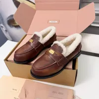 Cheap MIU MIU Leather Shoes For Women #1381072 Replica Wholesale [$105.00 USD] [ITEM#1381072] on Replica MIU MIU Leather Shoes