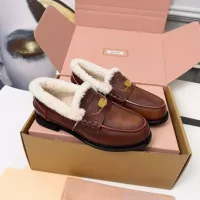 Cheap MIU MIU Leather Shoes For Women #1381072 Replica Wholesale [$105.00 USD] [ITEM#1381072] on Replica MIU MIU Leather Shoes