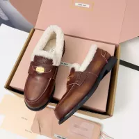 Cheap MIU MIU Leather Shoes For Women #1381072 Replica Wholesale [$105.00 USD] [ITEM#1381072] on Replica MIU MIU Leather Shoes