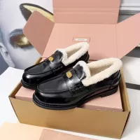 Cheap MIU MIU Leather Shoes For Women #1381073 Replica Wholesale [$105.00 USD] [ITEM#1381073] on Replica MIU MIU Leather Shoes