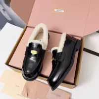 Cheap MIU MIU Leather Shoes For Women #1381073 Replica Wholesale [$105.00 USD] [ITEM#1381073] on Replica MIU MIU Leather Shoes