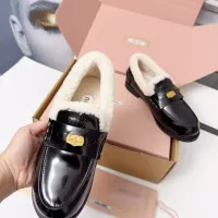 Cheap MIU MIU Leather Shoes For Women #1381073 Replica Wholesale [$105.00 USD] [ITEM#1381073] on Replica MIU MIU Leather Shoes