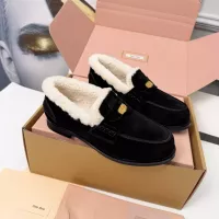 Cheap MIU MIU Leather Shoes For Women #1381074 Replica Wholesale [$105.00 USD] [ITEM#1381074] on Replica MIU MIU Leather Shoes