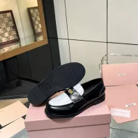 Cheap MIU MIU Leather Shoes For Women #1381076 Replica Wholesale [$102.00 USD] [ITEM#1381076] on Replica MIU MIU Leather Shoes