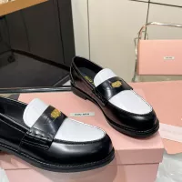 Cheap MIU MIU Leather Shoes For Women #1381076 Replica Wholesale [$102.00 USD] [ITEM#1381076] on Replica MIU MIU Leather Shoes