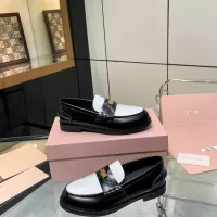 Cheap MIU MIU Leather Shoes For Women #1381076 Replica Wholesale [$102.00 USD] [ITEM#1381076] on Replica MIU MIU Leather Shoes