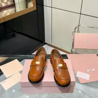 Cheap MIU MIU Leather Shoes For Women #1381077 Replica Wholesale [$102.00 USD] [ITEM#1381077] on Replica MIU MIU Leather Shoes