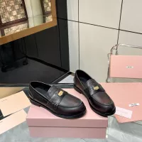 Cheap MIU MIU Leather Shoes For Women #1381078 Replica Wholesale [$102.00 USD] [ITEM#1381078] on Replica MIU MIU Leather Shoes
