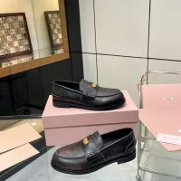 Cheap MIU MIU Leather Shoes For Women #1381078 Replica Wholesale [$102.00 USD] [ITEM#1381078] on Replica MIU MIU Leather Shoes