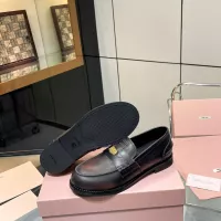 Cheap MIU MIU Leather Shoes For Women #1381078 Replica Wholesale [$102.00 USD] [ITEM#1381078] on Replica MIU MIU Leather Shoes