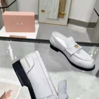 Cheap MIU MIU Leather Shoes For Women #1381079 Replica Wholesale [$102.00 USD] [ITEM#1381079] on Replica MIU MIU Leather Shoes