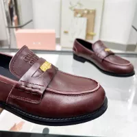 Cheap MIU MIU Leather Shoes For Women #1381080 Replica Wholesale [$102.00 USD] [ITEM#1381080] on Replica MIU MIU Leather Shoes