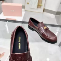 Cheap MIU MIU Leather Shoes For Women #1381080 Replica Wholesale [$102.00 USD] [ITEM#1381080] on Replica MIU MIU Leather Shoes
